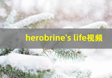 herobrine's life视频